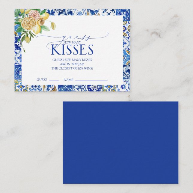 Cartão De Informações Jogo de Chá de panela Elegante do Mediterrâneo com (Frente/Verso)