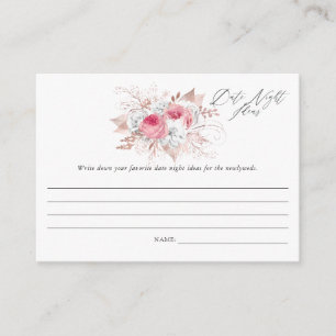 Cartão De Informações Jogo de Chá de panela Floral e Lace