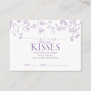 Cartão De Informações Jogo de Chuveiro Floral Lilás Lavanda Francês Vito