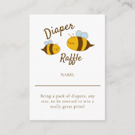 Cartão De Informações Jogo de Fralda de mamãe de Abelha