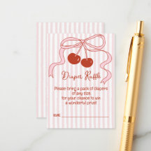 Jogo de Rifas de Fraldas com Laço Rosa e Listras C