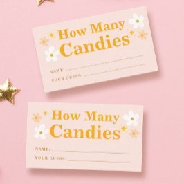 Cartão De Informações Jogo do Chá de fraldas primavera Quantas Canais