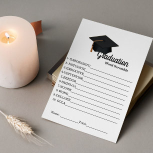 Cartão De Informações Jogo simples de graduação em palavras