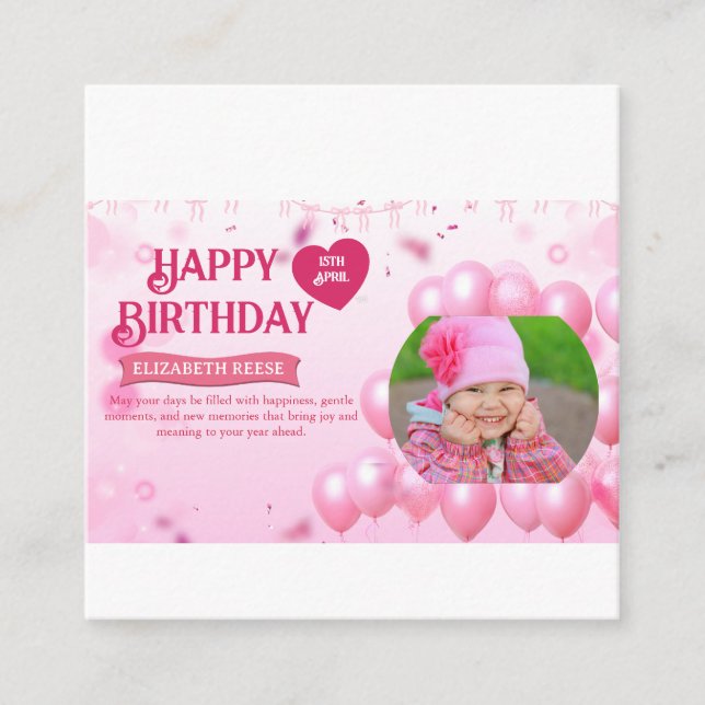 Cartão De Informações Jump and Play Birthday Invitation Photo Card  (Frente)
