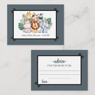 Cartão De Informações Jungle Safari — aconselhamento sobre Chás de frald