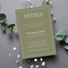 Cartão De Informações Katherine | Cores Curadas | Detalhes