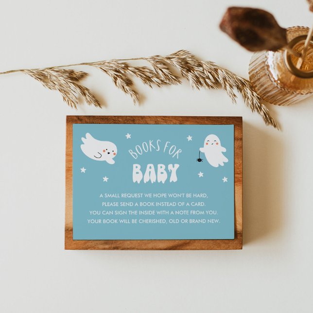 Cartão De Informações Kawaii Halloween Livros para Pedido de Bebê Inseri (Criador carregado)