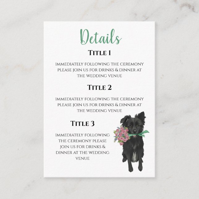 Cartão De Informações Kendal Enclosure Card (Frente)