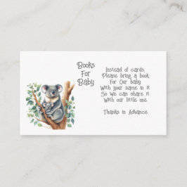 Cartão De Informações Koala Animal Books para Bebê