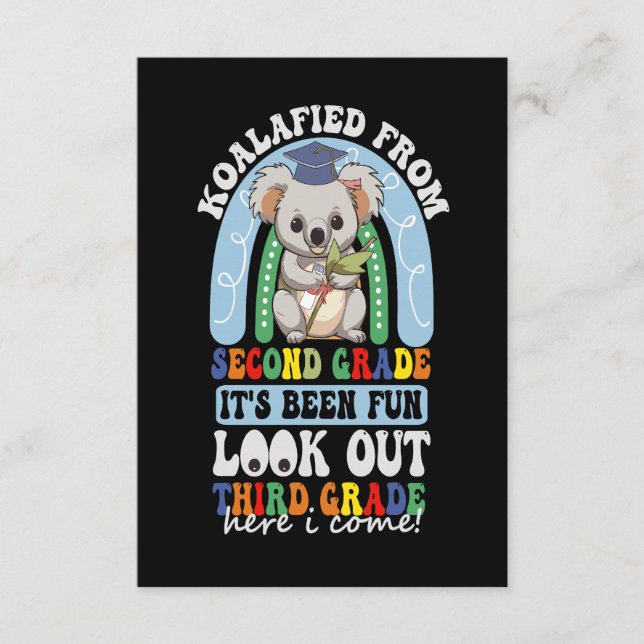 Cartão De Informações Koalaard Do segundo Veja O 3º Grau Koala (Frente)