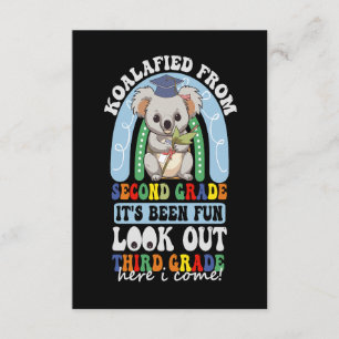 Cartão De Informações Koalaard Do segundo Veja O 3º Grau Koala