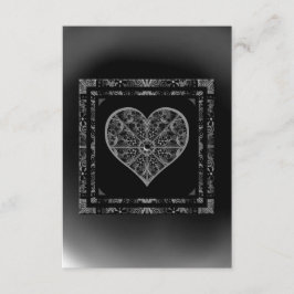 Cartão De Informações Lace Black Cerâmico