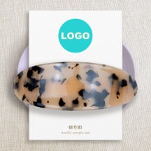  Laço de Cabelo Clips Adicionar Logotipo  