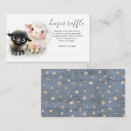 Cartão De Informações Lamb Chá de fraldas neutro