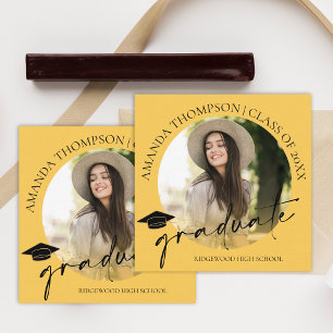 Cartão De Informações Lançamento do Mini Partido de Foto para Graduação