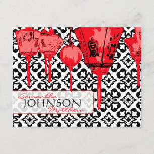 Cartão De Informações Lanternas Vermelhas Direções 2