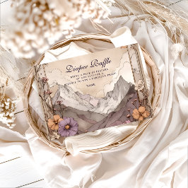 Cartão De Informações Lavender Meadow Peaks Diapper Raffle