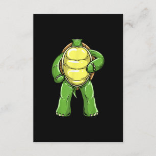 Cartão De Informações Legal Tartaruga Sem Cabeça no Halloween Figurino 