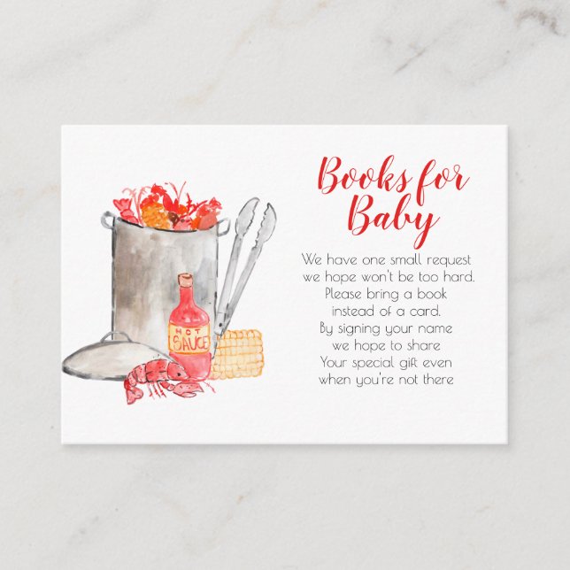 Cartão De Informações Leitões de lagosta de Verão (Frente)