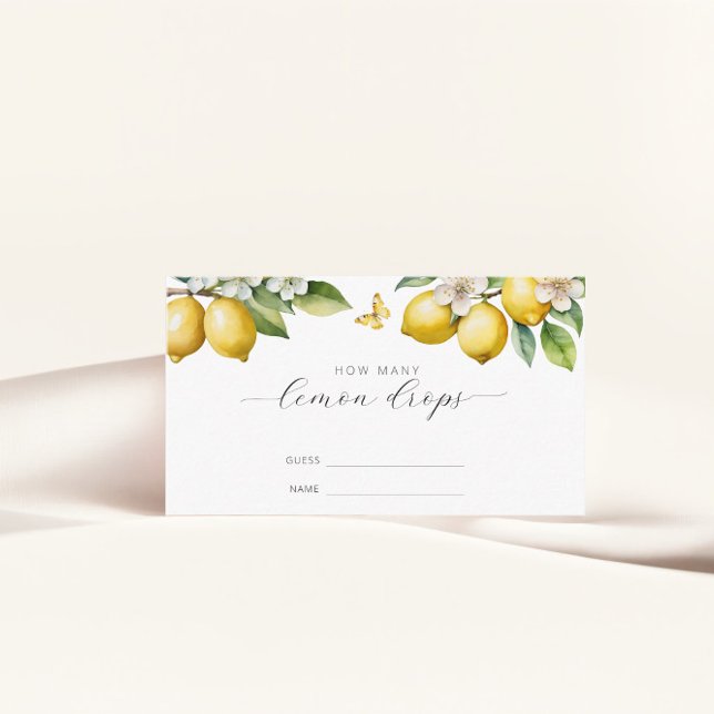 Cartão De Informações Lemon Summer Quantos Jogos de Limão Cai (Criador carregado)