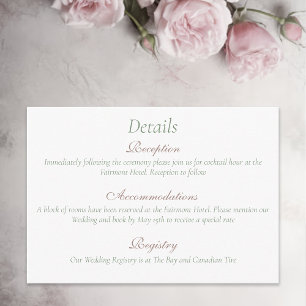 Cartão De Informações Lésbicas Brides Regência Rosas Rosa