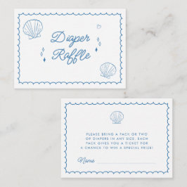 Cartão De Informações Leve Em Breve A Mão Desenhada Fralda Chá de fralda