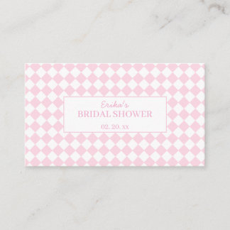 Cartão De Informações Light pink Classic Design Bridal Enclosure Card