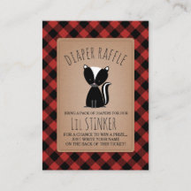 Lil Stinker Skunk Chá de fraldas Fralda Raffle