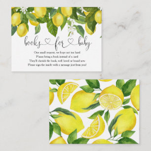 Cartão De Informações Limão Um Pouco Cutie Está No Caminho Livros Para B