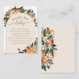 Cartão De Informações Lindo mimo Decoração de laranjeira boho Chamada de