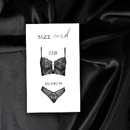 Cartão De Informações Lingerie de Aguarela Carta de Tamanho para Chuveir