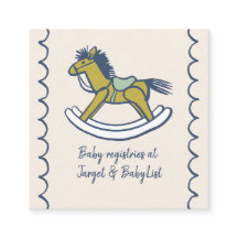 Lista de Presentes de Bebê Cavalo de Balanço Navy 
