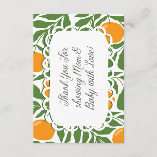 Cartão De Informações Little Cutie Baby Shower Thank You Card