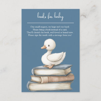 Cartão De Informações Little Goose Book Request Card Goose Baby Shower