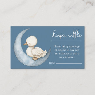 Cartão De Informações Little Goose Diaper Raffle Card Goose Baby Shower