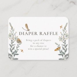 Cartão De Informações Little Love Bug Wildflower Baby Shower Enclosure