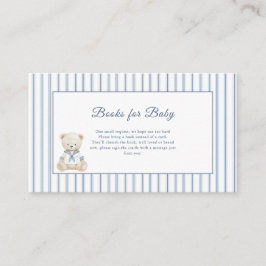 Cartão De Informações Little Sailor Coastal Baby Shower  Enclosure Card