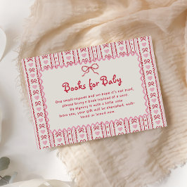 Cartão De Informações Little Sweetheart Valentines Books for Baby Card