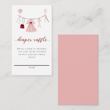 Little Swetheart Chá de fraldas Fralda Raffle