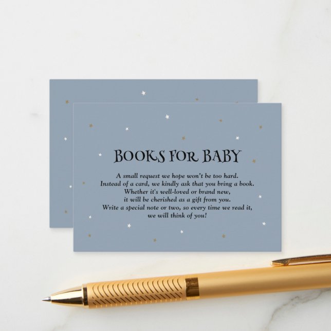 Cartão De Informações Livro Azul Halloween Para Bebê (Frente/Verso In Situ)