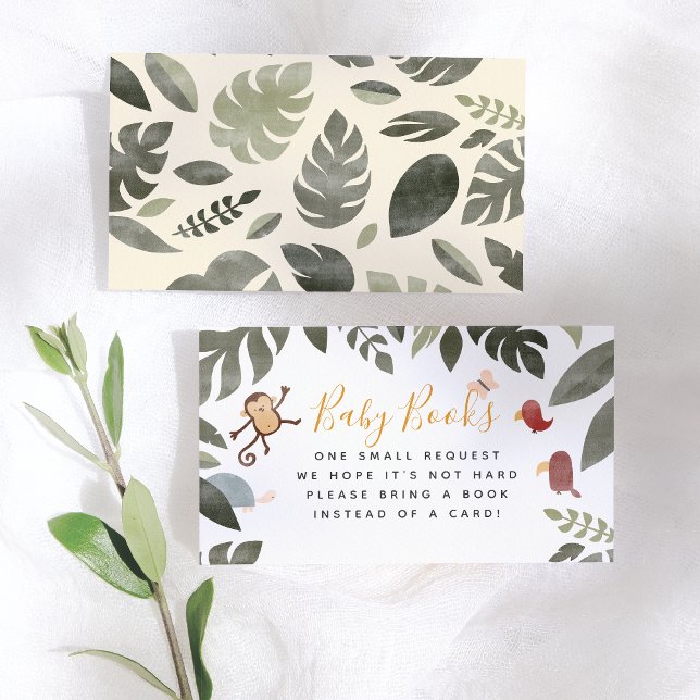 Cartão De Informações Livro da História da Selva Ilustração de Rapaz Liv (Criador carregado)