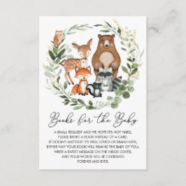 Cartão De Informações Livro de Animais de Floresta Molhada para Bebê