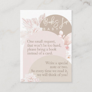 Cartão De Informações Livro de Chás de fraldas do Teddy Bear Modern Boho