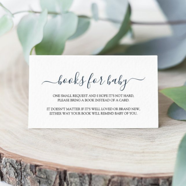 Cartão De Informações Livro de Chás de fraldas Simples para Bebê (Criador carregado)