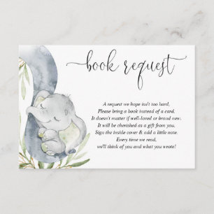 Cartão De Informações Livro de elefantes neutro em termos de gênero em v