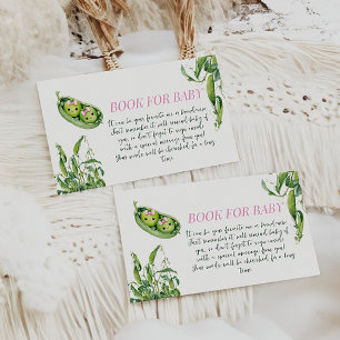 Cartão De Informações Livro de Gêmeas Duas Ervilhas num Vagem para Chás 