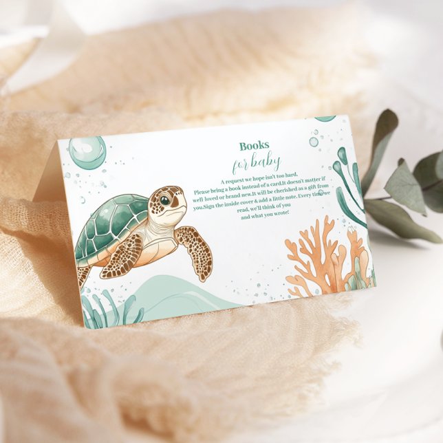 Cartão De Informações Livro de Tartarugas do Mar de Cólvora Cáutica para (Criador carregado)