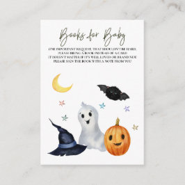 Cartão De Informações Livro do Halloween Ghost Pumpkin Livros para Bebê
