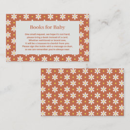 Cartão De Informações Livro Pedido para Chá de Bebê da Daisy