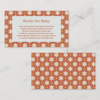 Cartão De Informações Livro Pedido para Chá de Bebê da Daisy